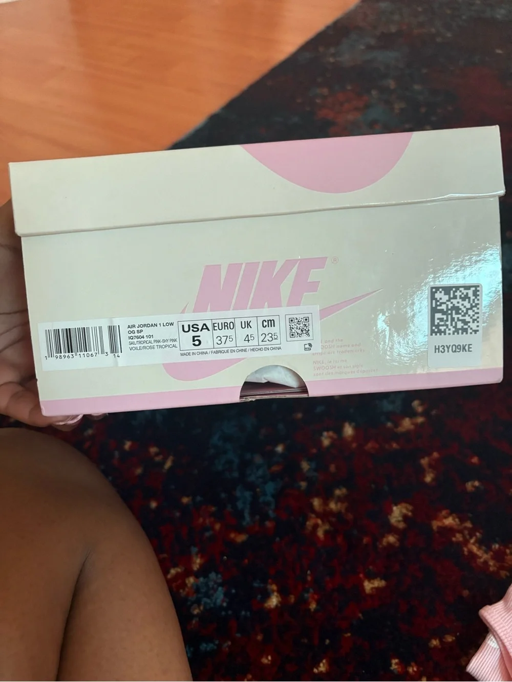 Travis Scott Pink, Light Pink and White Low-Top Sneakers